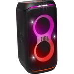 JBL Partybox Stage 120 in Schwarz – Tragbare Bluetooth-Lautsprecher-Box Pro Sound, Lichtshow, KI-Sound-Boost und Teleskopgriff – 12 h Laufzeit