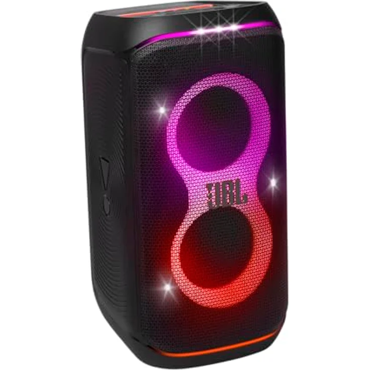 JBL Partybox Stage 120 in Schwarz – Tragbare Bluetooth-Lautsprecher-Box Pro Sound, Lichtshow, KI-Sound-Boost und Teleskopgriff – 12 h Laufzeit – Bild 1
