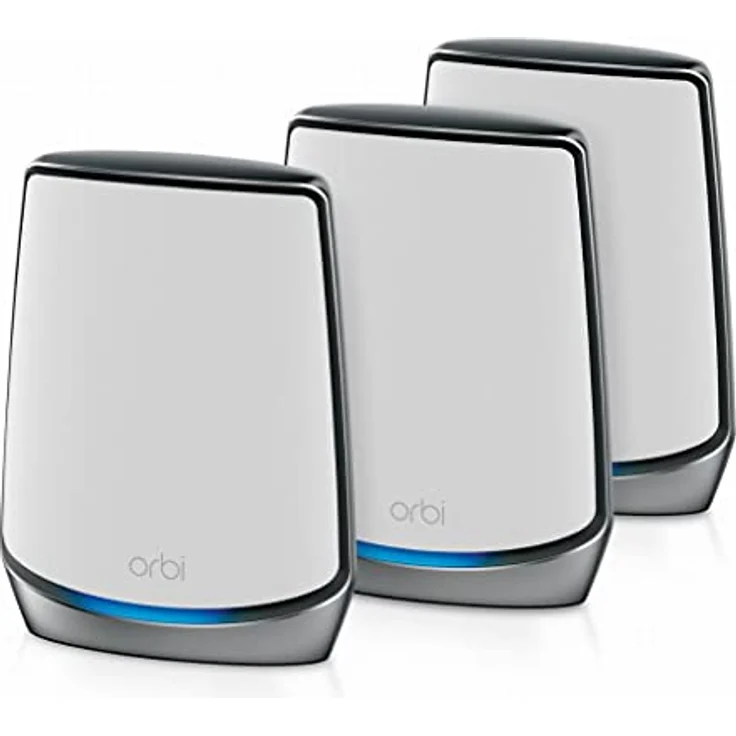 Netgear Orbi RBK853 WiFi 6 Mesh-WLAN-System (6.000 MBit-s Geschwindigkeit, Tri-Band 3er Set mit Mesh-Router + 2x Mesh-Satellit-Repeater, bis zu 525 m² Abdeckung, AX6000 für 60+ Geräte) – Bild 6