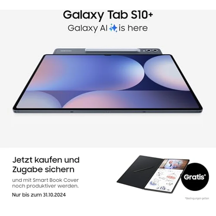 Samsung Galaxy Tab S10+, Wi-Fi, 512 GB Moonstone Gray – Bild 2