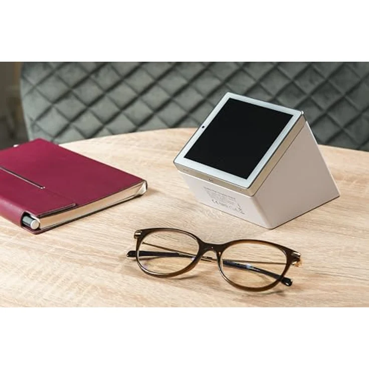 Shelly Wall Display Stand White, eleganter Smart Home Hub für flexible Platzierung mit USB-Ladeoption, Weiss – Bild 4