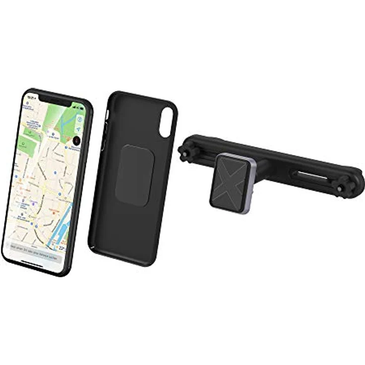 Xlayer magfix KFZ-Halterung für die Kopfstütze, Handyhalter fürs Auto zur Befestigung an der Kopfstütze für Smartphone und Tablet, Auto Zubehör, Schwarz – Bild 3