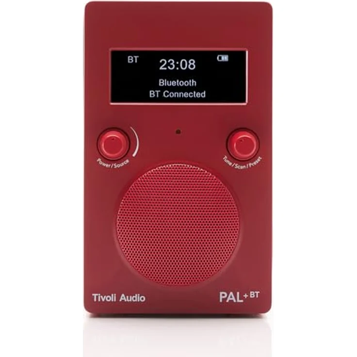 Tivoli Audio PAL+ BT3, DAB+ & FM Radio mit Bluetooth, wetterfest, Akku bis 10 Stunden, rot – Bild 2