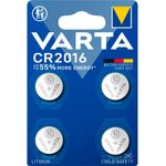 VARTA Lithium Coin Knopfzelle CR2016, 3Volt Batterie - Zuverlässige Energie für Smart-Home-Geräte und mehr