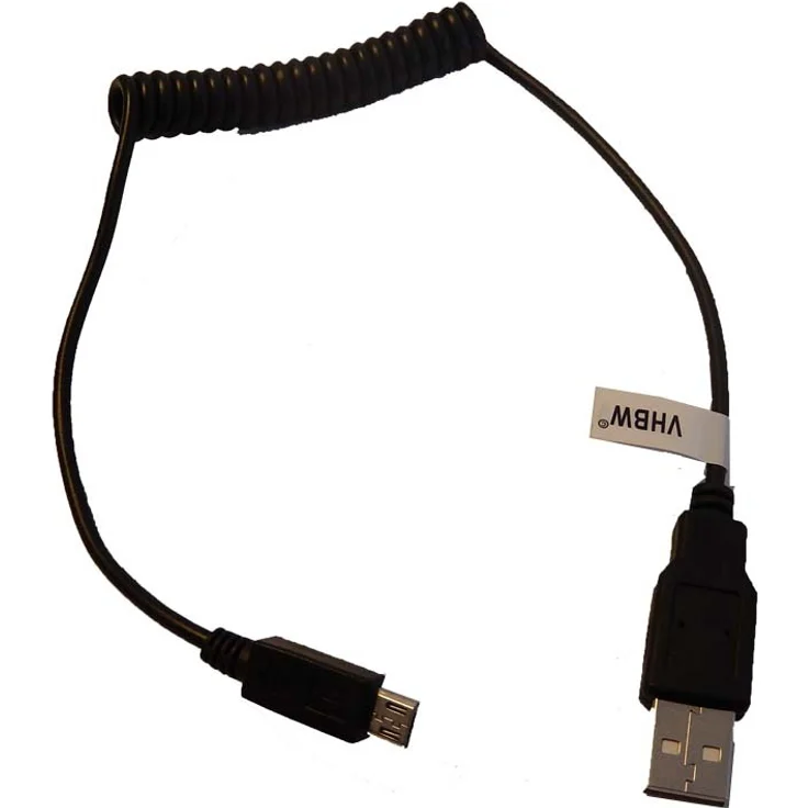 vhbw USB-A auf Micro-USB Kabel, 100 cm zur Datenübertragung, kompatibel mit Panasonic HC-V770, HC-V550, HC-V727, HC-V720, HC-V520, HC-V757, HC-V750, Schwarz