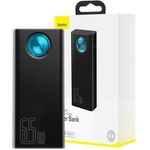 Baseus Powerbank Amblight 30000mAh, 4xUSB, USB-C, 65W (Schwarz)