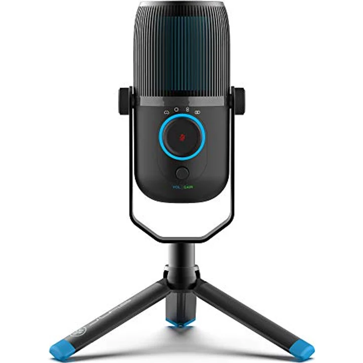 JLab Talk USB Mikrofon PC Plug und Play mit USB-C, 4 Richtcharakteristiken, Lautstärkeregelung und Stummschaltung – Streaming Mikrofon Stativ, Podcast Mikrofon, Gaming Mikrofon – Bild 1