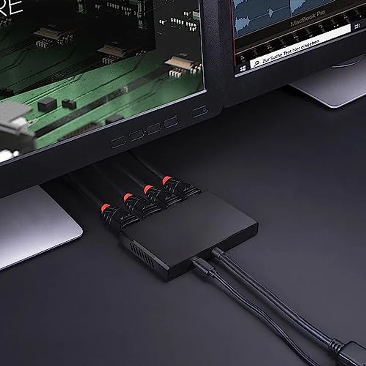 Lindy 4 Port Display Port 1.2 MST Hub – Bild 5
