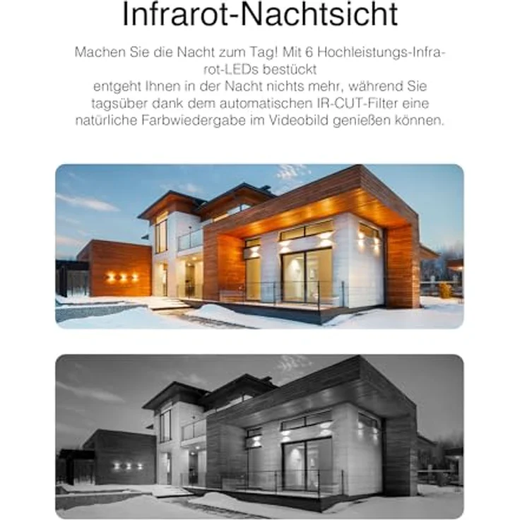INSTAR IN-9420 2K+ Weiss - LAN/PoE/WLAN Überwachungskamera mit KI (AI) - IP Kamera - PIR - Steuerbar PTZ - Verwendung im Innen- und Außenbereich - Audio - HomeKit - MQTT – Bild 5