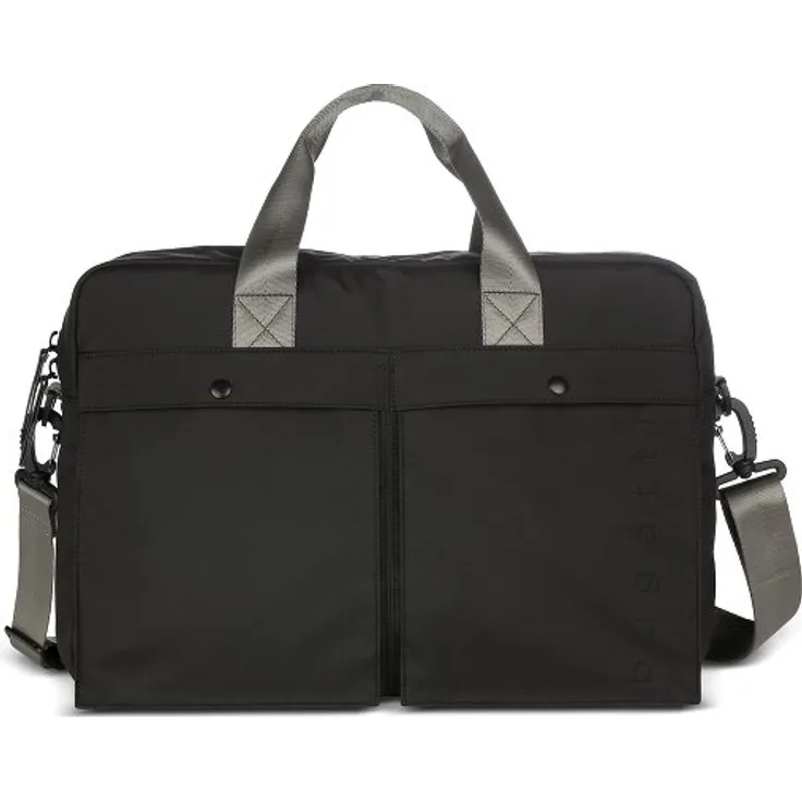 bugatti Legere Aktentasche, 40 cm mit Laptopfach, schwarz, 100% Polyester, Dimensionen: 40 cm x 10 cm x 29 cm