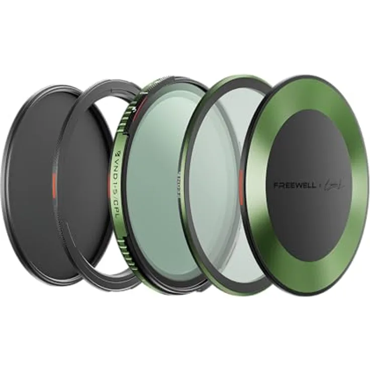 Freewell Variable ND/CPL Filter Kit Brandon Li, 77mm, magnetisches Filtersystem mit 1-10 Blendenstufen und True Color Technologie