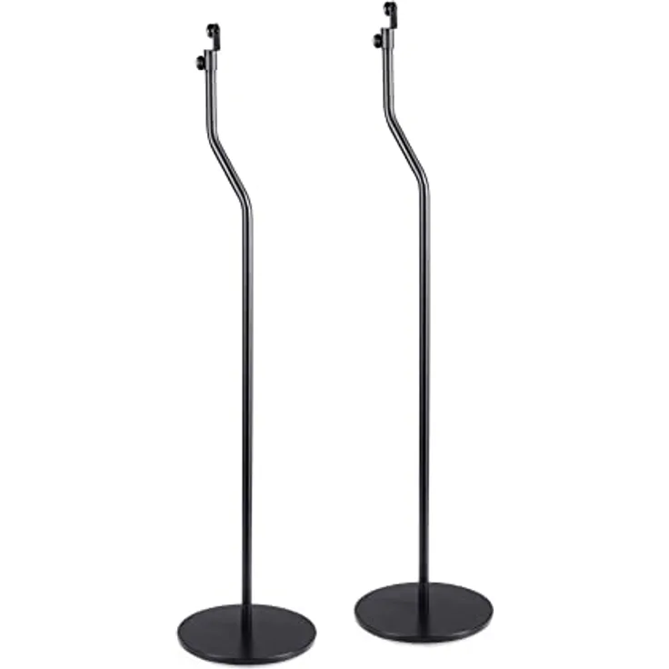 Teufel Lautsprecher Standfuß AC 1001 SP (Paar) Schwarz - Standfuß für Micro-Lautsprecher, Höhe 96 cm, Metallmaterial