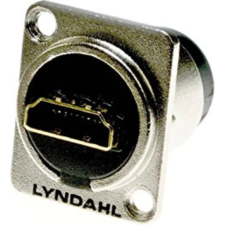 Lyndahl HDMI 1.4 Einbau - Flanschdose, LKHA20, Highend Durchgangsdose für HDMI-Kabel Einbaubuchse, HDMI-Durchgangsdose
