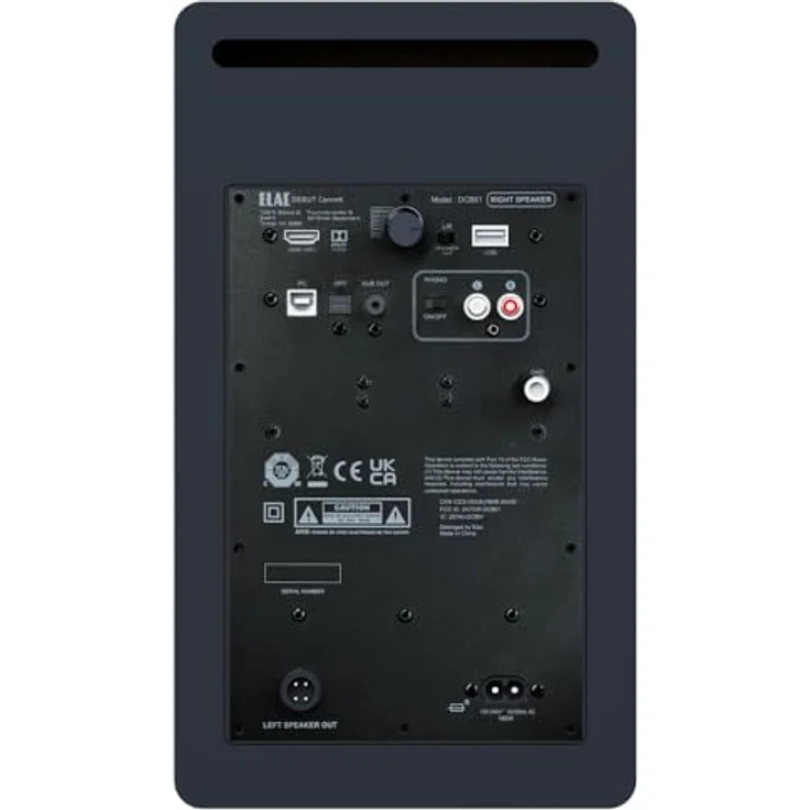 ELAC DCB61, Kompakt Lautsprecher Debut ConneX, aktiv/passiv, HDMI, USB, Phono & Bluetooth, exzellenter Klang, Weiß – Bild 5