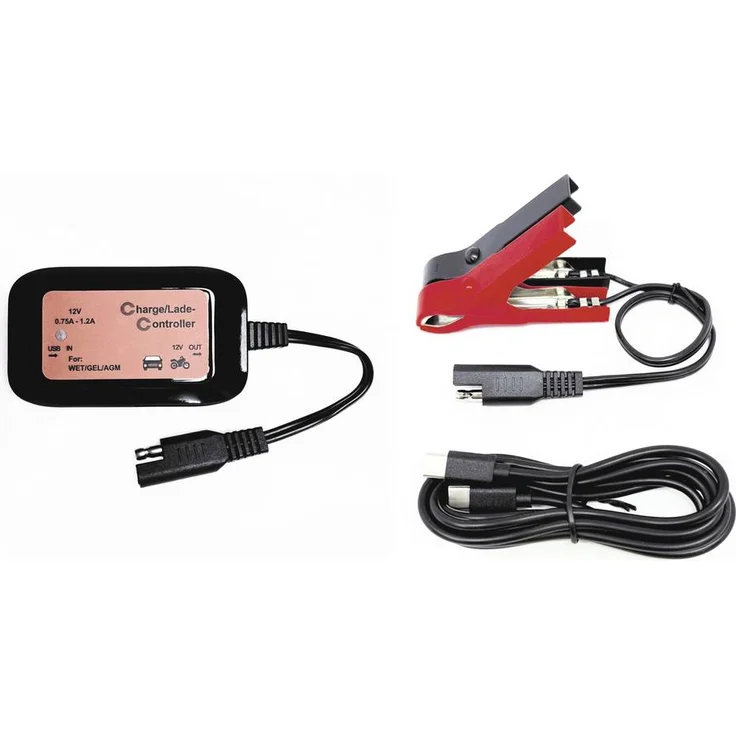 BAAS BA100 Kfz-Ladegerät 12V, intelligenter Laderegler mit USB-C Eingang und 18 Watt Ladepower