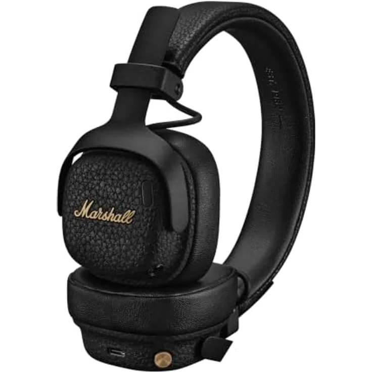 MARSHALL Milton A.N.C., On-ear Kopfhörer mit adaptiver Geräuschunterdrückung, Bluetooth, 50+ Stunden Akkulaufzeit, Schwarz