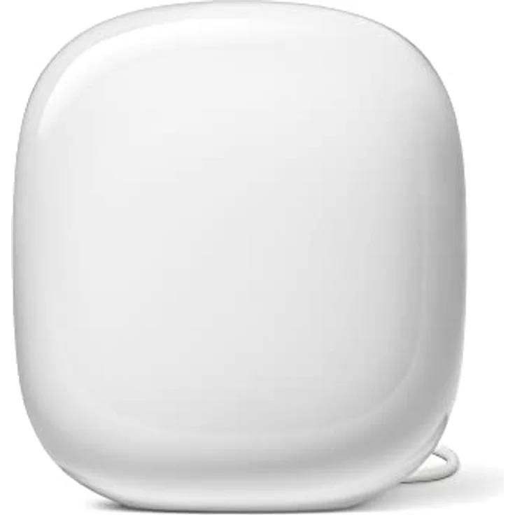 Google Nest Wifi Pro, Router mit Wi-Fi 6E, hohe Geschwindigkeit, abdeckend bis 120 m², Weiss – Bild 1