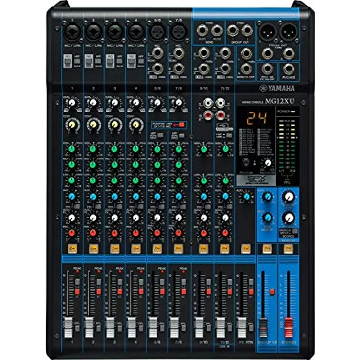 Yamaha MG12 X U Mischpult Professionelle A 12 Kanal mit Phantomspeisung + Auswirkungen – Bild 3