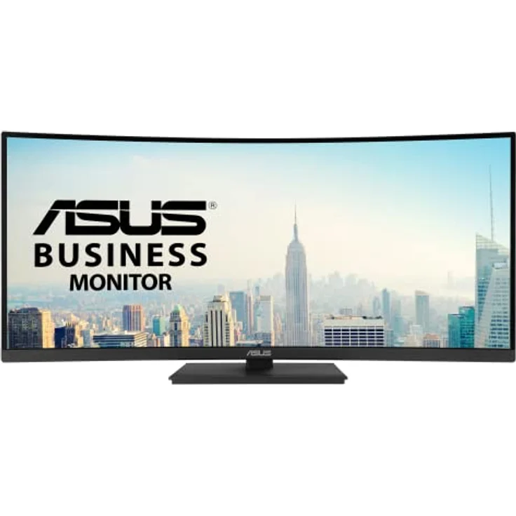 ASUS Business VA34VCPSN | 34 Zoll UWQHD Curved Monitor | 21:9 VA Panel, 3440x1440, 100 Hz, Rahmenlos, ergonomisch | DisplayPort, HDMI, USB-Hub, RJ45, 65W USB-C, Speaker, Schwarz – Bild 2