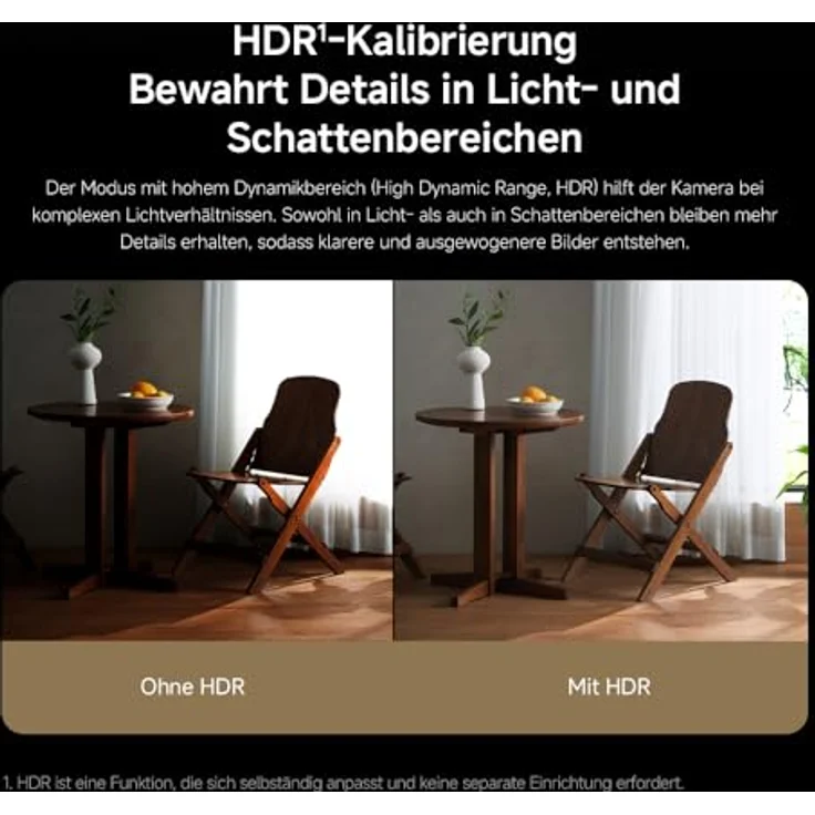 XIAOMI Smart Camera C701, 4K Ultra HD Überwachungskamera mit 360°-Panorama, Zwei-Wege-Kommunikation, Infrarot-Nachtsicht und Dualband-WLAN 6 – Bild 4