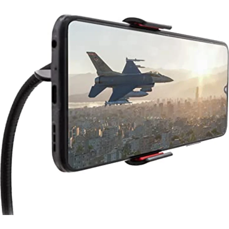 SYSTEM-S Universal Halter Flexibler Tisch & Bett Schwanenhals Haltearm Halterung für Smartphone Handy – Bild 14