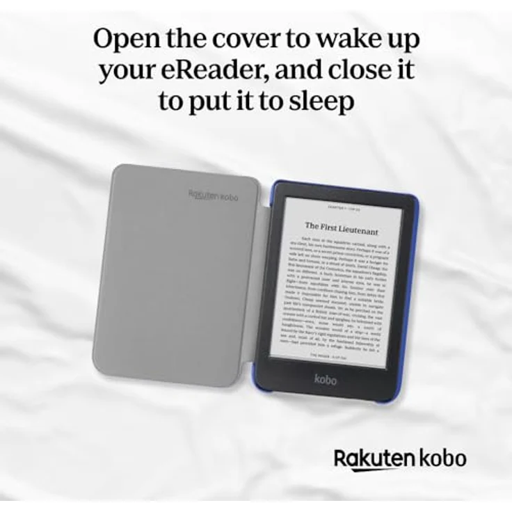 Kobo Clara Colour/BW SleepCover Case | Cobalt Blue Basic | Sleep/Wake Technology | Built-in 2-Way Stand | Vegan Leather | Compatible with 6" Kobo Clara Colour/BW eReader – Bild 3