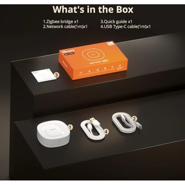 Sonoff Bramka Matter ZigBee Bridge Ultra ZBBridge-U, Smart Home Hub mit RJ45 LAN, 1.5 GHz Prozessor, 1 GB RAM, 8 GB Speicher, Weiss – Bild 9