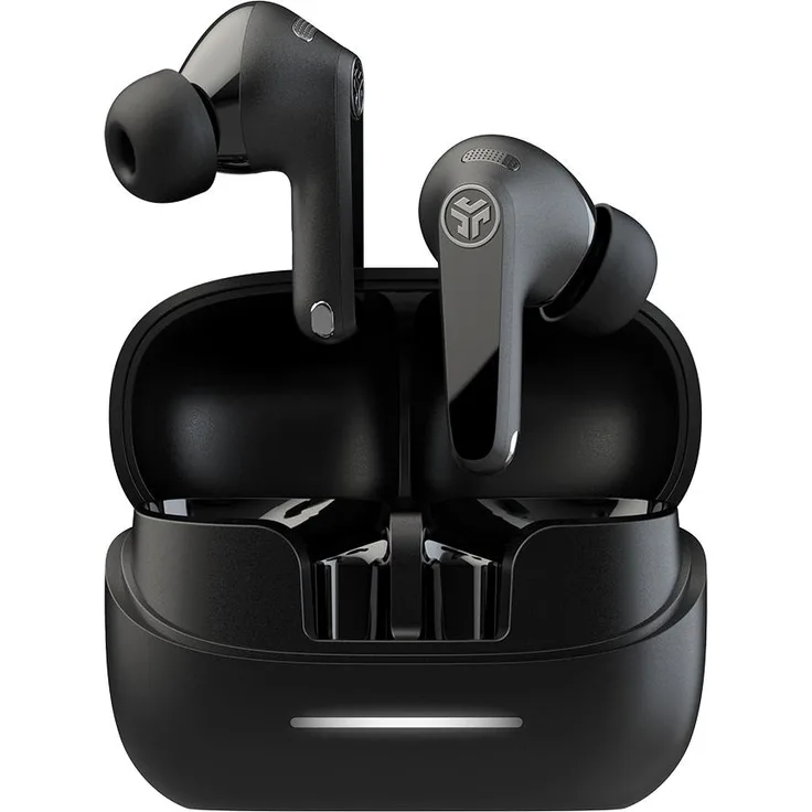 JLab Audio JBuds Pods ANC, TWS Kopfhörer mit 56h Akkulaufzeit, Hybrid ANC und Lab Spatial Audio, Schwarz