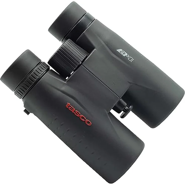 Tasco 10x42 Essentials, Kompaktes Fernglas mit 10-facher Vergrößerung, wetterfest und leicht (290g), inkl. Tragetasche und Reinigungstücher – Bild 5
