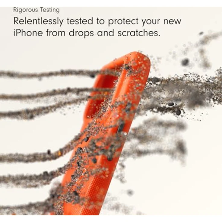 Beats iPhone 17 Pro Max Rugged Case mit MagSafe und Kamerasteuerung, sturzfest, matte Außenseite, Innenfutter aus Mikrofaser – Nevada Orange – Bild 4