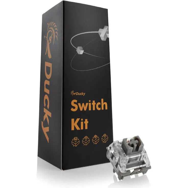 Ducky Kailh Midnight Pro Switches, mechanisch, 5-Pin, linear, MX-Stem, 45g - 110 Stück