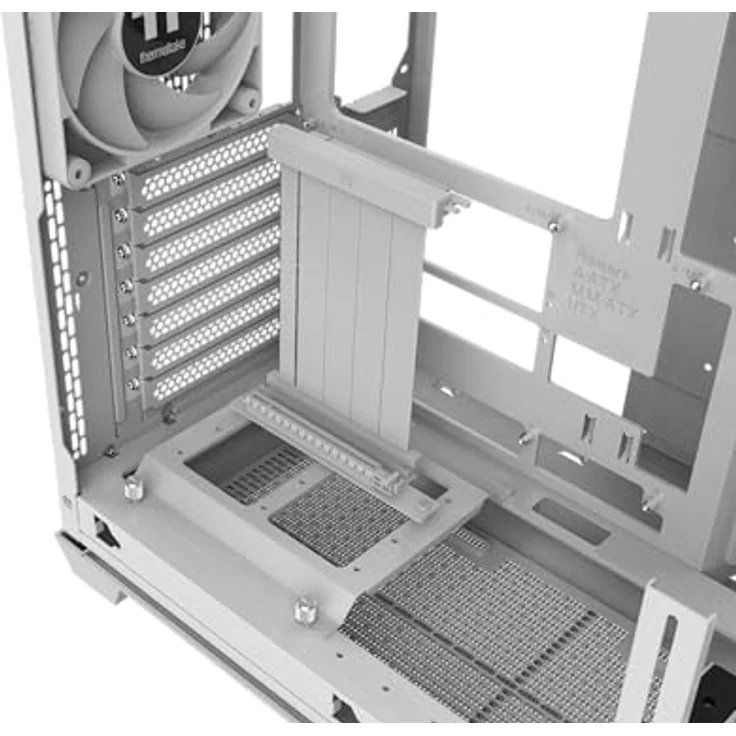 Thermaltake Tt View 390 Air Snow White, Midi Tower PC Gehäuse für Mini-ITX, Micro ATX und ATX, mit 4 mm gehärtetem Glass, vorinstallierten Lüftern und USB-C 3.2 Gen2 Anschluss, Weiss – Bild 5