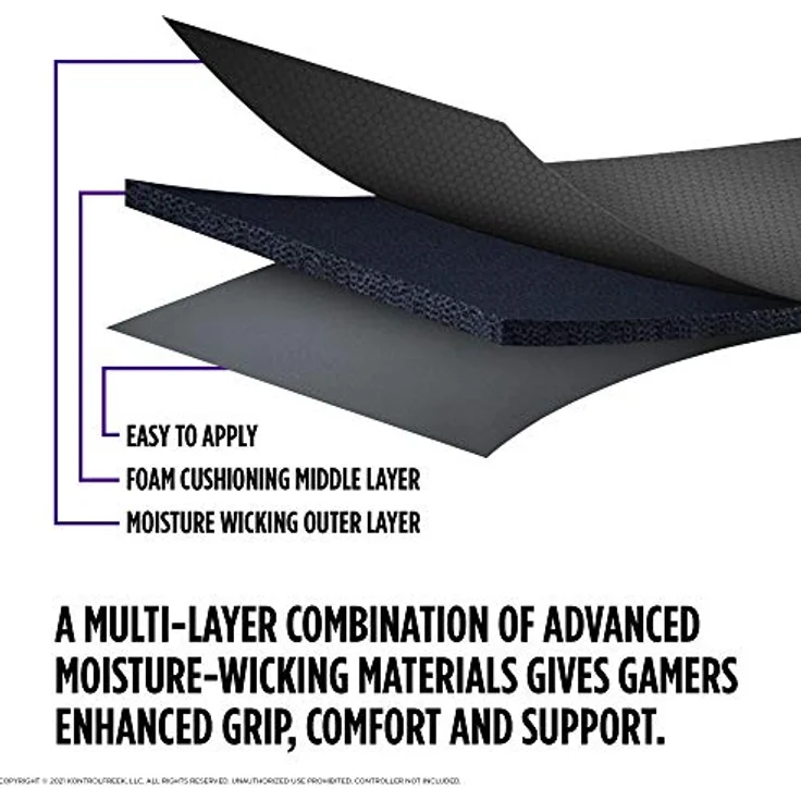 SteelSeries XT Extra Thin PS5 Controller-Griffe, silber, ultradünn mit maximalem Grip – Bild 4