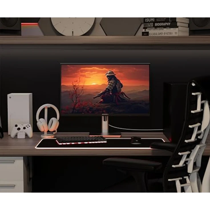 JapanNext JN-I270FHD200F-HSP, 27" Gaming Monitor mit IPS, 200Hz, 0.5ms, Full HD, Höhen- & Neigungsverstellung, G-Sync/FreeSync, integrierte Lautsprecher, schwarz – Bild 4
