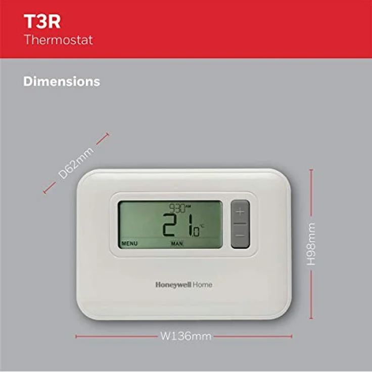 Honeywell Home Y3C710RFEU Funk-Raumthermostat Tagesprogramm, Wochenprogramm, 5 bis 35°C – Bild 4