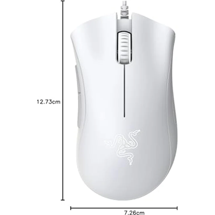 Razer Für Spiele DeathAdder Essential Ergonomische optische Maus, Weiß, mit Kabel (Kabelgebunden), Maus, Weiss – Bild 8