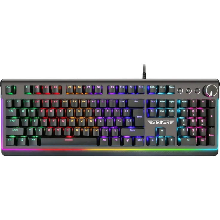 Hyrican Striker ST-MK91 Gaming-Tastatur, mechanisch, Anti-Ghosting, QWERTZ, schwarz