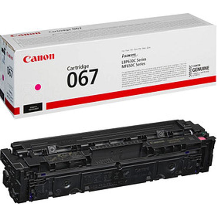 Canon 067 M, Original Magenta Toner mit einer Reichweite von ca. 1.250 Seiten