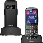 Maxcom MM 724 VoLTE 4G Comfort Telefon, Schwarz, mit 220x176 Pixel Display und Bluetooth 5.1