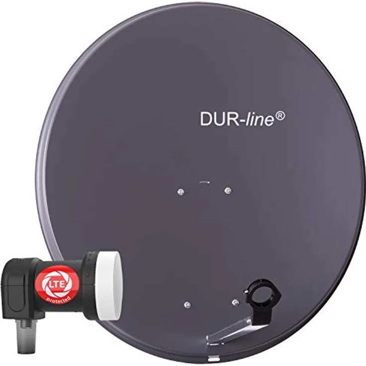 DUR-line MDA 80 Satellitenschüssel anthrazit + Single LNB – Bild 2