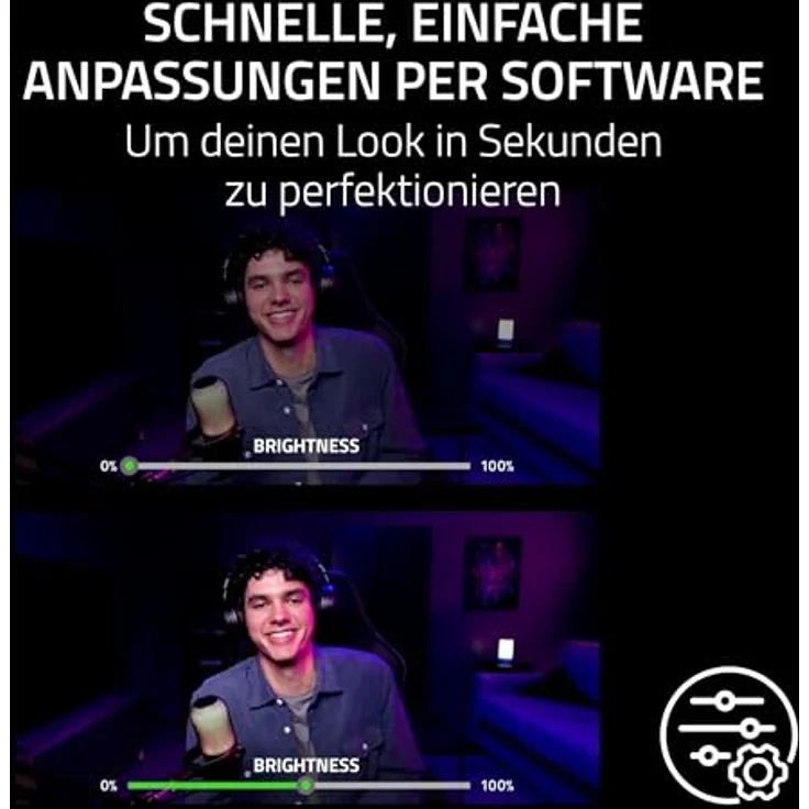 RAZER Kiyo V2 X, Full-HD Webcam mit 1080p, 60 FPS, integriertem Mikrofon und Weitwinkel-Objektiv – Bild 5