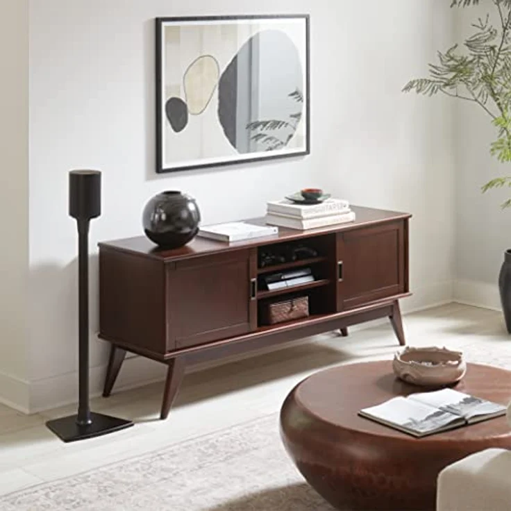 Sanus WSSE11 Lautsprecherständer für Sonos Era 100, 87,40 cm Höhe, Kabelmanagement, sicherer Halt - Schwarz – Bild 5