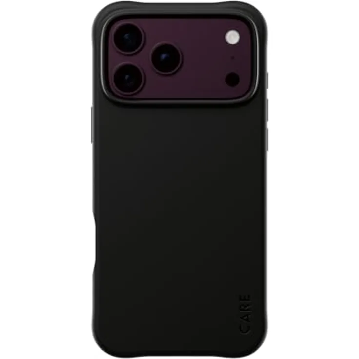 CARE by PanzerGlass Samba Case Black, Schutzhülle mit MagSafe-Kompatibilität für Apple iPhone 18 Pro Max | 17 Pro Max, fall- und kratzfest, selbstheilendes TPU-Material, 2.4-Meter-fallgetestet