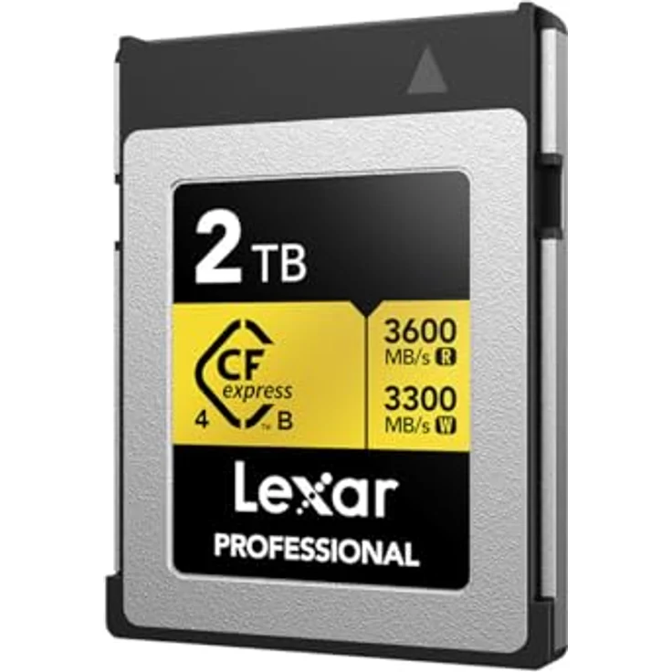 Lexar CFExpress Professional Type B 4.0 Gold, 2 TB Speicherkarte mit 3600 MB/s Lesegeschwindigkeit und 3300 MB/s Schreibgeschwindigkeit – Bild 2