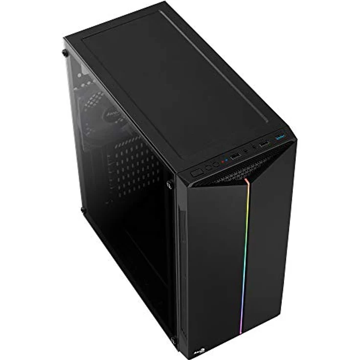 Aerocool SPLIT, PC-Gehäuse, ATX, Acrylglas, RGB 13-Modi, 12-cm-Lüfter – Bild 3