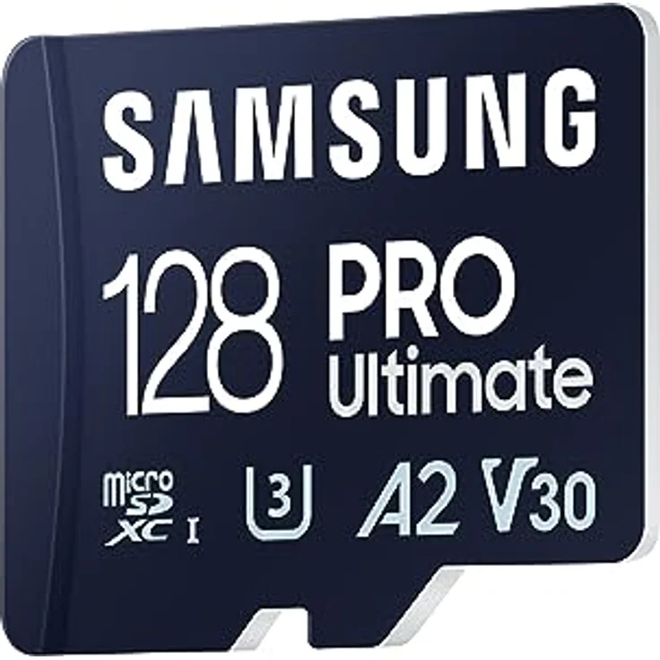 Samsung PRO Ultimate microSD Speicherkarte (MB-MY128SA/WW), 128 GB, UHS-I U3, Full HD & 4K UHD, 200 MB/s Lesen, 130 MB/s Schreiben, für Smartphone, Drohne oder Action-Cam, inkl. SD-Adapter – Bild 2
