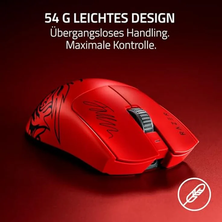 Razer Viper V3 Pro Faker Edition Wireless Gaming Maus - rot, ultraleicht, 8.000 Hz Abtastrate – Bild 3