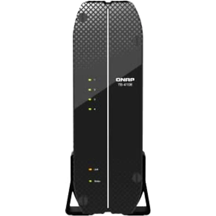 Qnap TS-410E NAS Tower Eingebauter Ethernet-Anschluss Schwarz J6412, TS-410E-8G – Bild 1