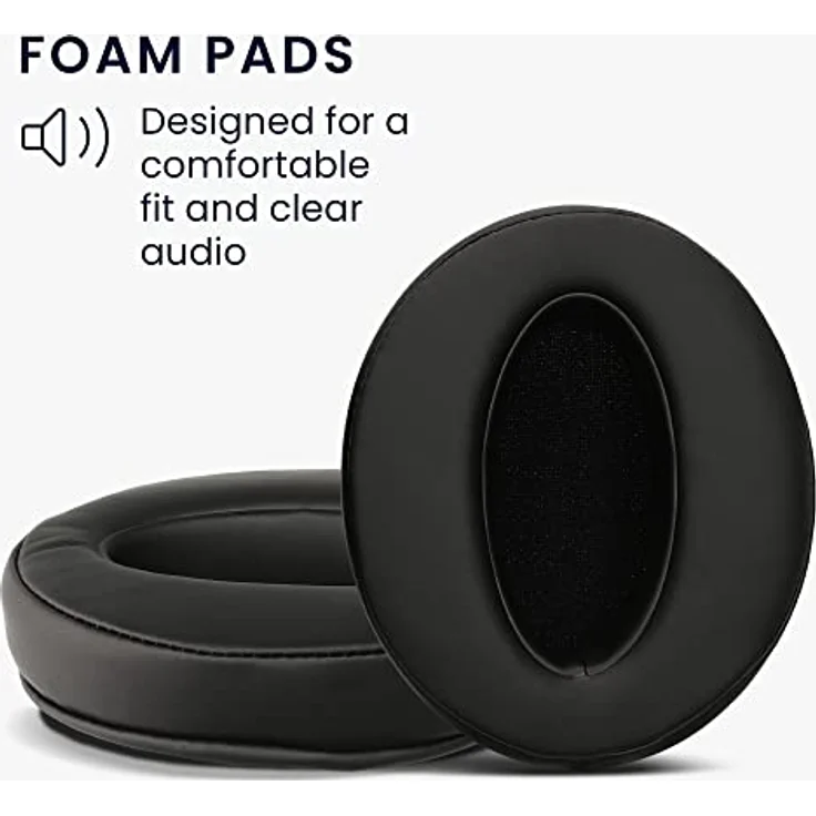 kwmobile 2X Ohrpolster kompatibel mit Sennheiser HD 4.50SE / HD 4.40BT / HD 4.30G / HD 4.20S - Kunstleder Polster für Over Ear Headphones in edler Lederoptik – Bild 3