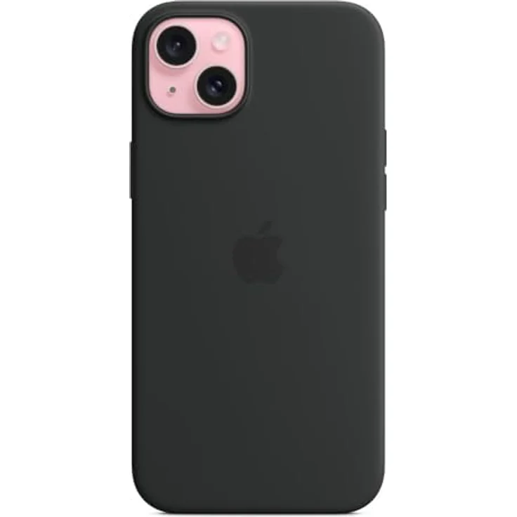Apple iPhone 15 Plus Silikon Case mit MagSafe – Schwarz ​​​​​​​ – Bild 2